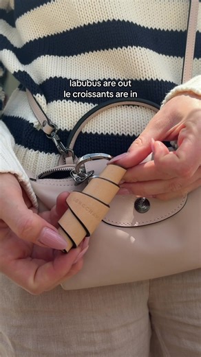 Croissant Key Ring: Trendy Fall Bag Charm Available Now