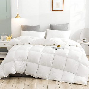[Hot Item] Goose Duck Down Duvet Set Bedding Quilt Cover Set Home Hotel Double King Comforter