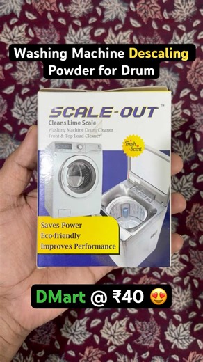 Clean Your Washing Machine for Just ₹40! 😱 DMart Descaling Powder Review | Drum Cleaning Powder