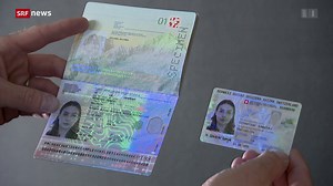 Schweizer Identitätskarte mit neuem Design
