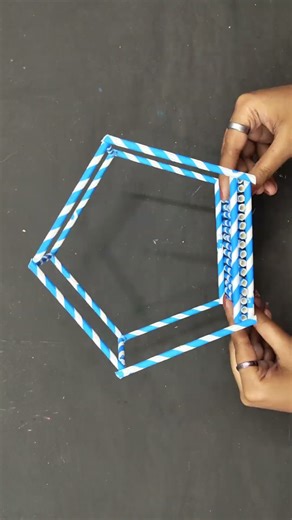 DIY Hanging Planter Making With Paper Straw #shorts #bestoutofwaste #youtubeshorts #viralshort