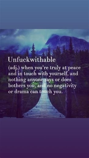A resilience reminder when you are truly at peace and everything is water on a duck’s back, you are… UNFUCKWITHABLE💪🏽🎸🎵🎤🤩❤️ | Josh’s Wellness Hub