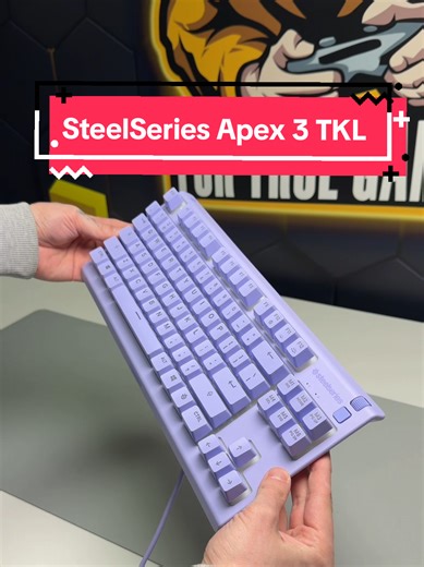 SteelSeries Apex 3 TKL ⌨️ TKL layout - more room for mouse swipes. Whisper Quiet switches rated for 20M silent keypresses. IP32 water resistant spills won't stop you. Gaming-grade anti-ghosting, 60g actuation for mechanical-like feel. Dedicated media controls volume roller. 8-zone PrismSync RGB. Three-way cable routing. Best-in-class affordable performance. #fyp #unboxing #unboxingvideo #peripherals #keyboards