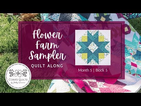 Dahlia Block Tutorial | Lineless Diagonal Seams | Flower Farm Sampler QAL