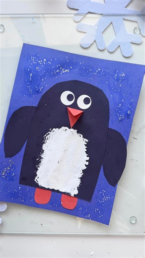 This penguin craft is a winter favorite! Kids use cotton balls to dab paint and create a soft, textured penguin body, then add simple paper details to bring it to life. It’s a fun way to explore texture, build fine motor skills, and make the cutest winter art. Easy to prep and perfect for toddlers and preschoolers. Comment PENGUIN and I’ll send you my free printable penguin templates to make winter crafting even easier. | HApPy ToDdLeR PLaYTiMe