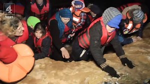 174K views · 1.3K reactions | Despite colder temperatures and rough seas, refugees and migrants are still taking huge risks to reach the safety and security of Europe. Here, children and their parents have to clamber over rocks to reach safety after their journey. | Channel 4 News | Facebook