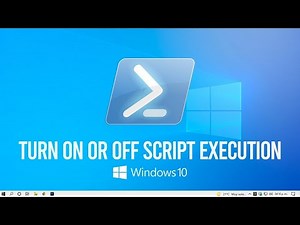 How to Turn on or off Windows PowerShell Script Execution Tutorial