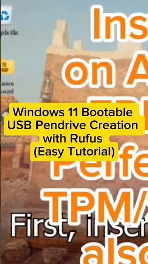 Windows 11 Bootable USB Pendrive Creation with Rufus (Easy Tutorial)
