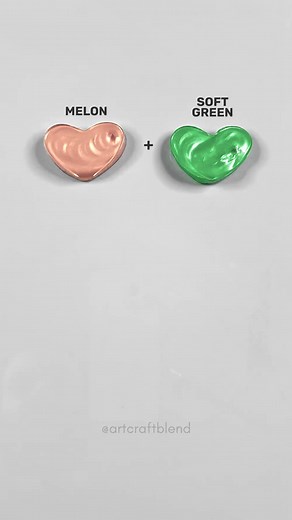 683K views · 5K reactions | Melon And Soft Green Flow Into Fresh Harmony #colormixing #satisfying | Art Craft Blend | Facebook