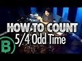 Counting 5/4 Odd Time Signature