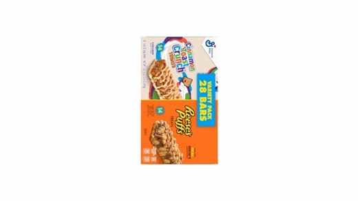 Watch Variety Pack ^28 Bars^ Cinnamon Toast Crunch Treats ^14 ct^ Reese's Puffs Treats ^14 ct^ on Amazon Live