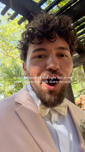 jc caylen＊ on Instagram: "of course baby gets a full blow out right before we’re supposed to walk down the aisle. @mymilliemoon save us!!!"