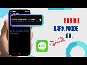 Enable Dark Mode On LINE. |Technologyglance