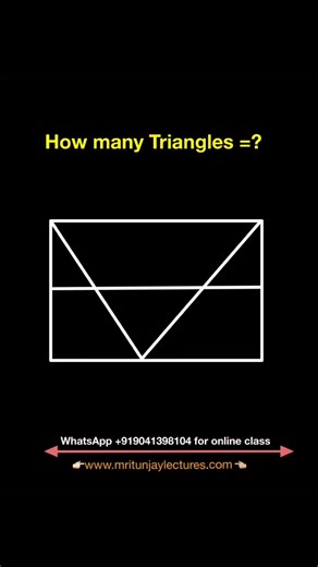 How many Triangles #geometry | Mritunjay Lectures