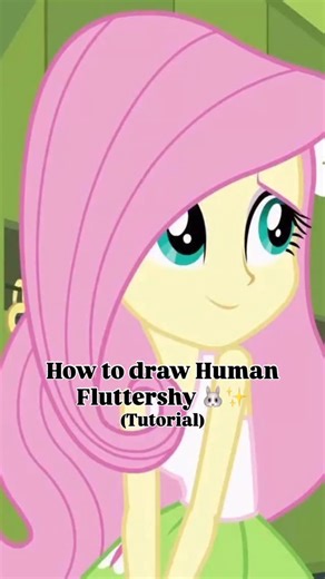 ✧ Ashey Arts ✧ on Instagram: "Easy tutorial of how to draw Human Fluttershy 😝🐰✨ . . . . { art tutorial fake tutorial meme prank funny sketch doodle art artist digital artist illustration fantasy fairy Fluttershy fanart mlp art my little pony fanart go viral fyp for you page make me famous small artist support } #art #arttrend #meme #tutorial #fluttershy"