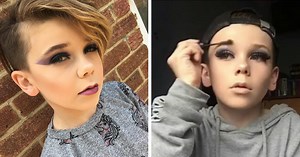 10-Year-Old Becomes Internet Sensation For His Awesome Make-Up Skills