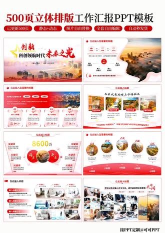做汇报ppt,用这一套500页的模板就够了 #ppt模板 #ppt定制 #ppt #创作者中心 #创作灵感