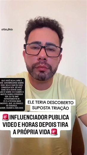 Com milhares de seguidores nas redes, o influenciador Carlos Filhar era famoso por vídeos de humor e deixou uma carta sobre suposta traição do marido antes da morte. morreu nesta terça-feira (07), pouco após publicar uma carta de despedida nas redes sociais. Natural de São José do Rio Preto, ele tinha mais de 300 mil seguidores no Instagram. Conhecido por compartilhar momentos do cotidiano, humor e a rotina ao lado do companheiro, Carlos ganhou visibilidade ao expor sua vida pessoal nas redes. N