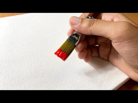 How to Paint Enchanted forest with acrylics/ Easy Painting for beginners/ Relaxing art #005