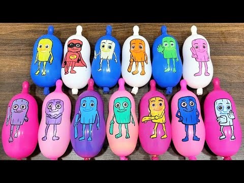 Making Slime With Transparent Balloons 🎈 So Satisfying! ✨ (Relaxing Sounds)