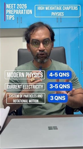 Physics High weightage chapter NEET 2026 #neet2026preparation