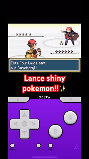 No way… he gets one but I never see em. Random elite 4 #shiny encounter…. #pokemon #shinypokemon