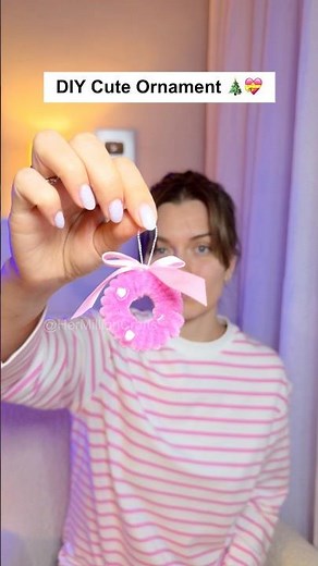 DIY Cute Christmas Ornament 🎄 Easy & Fast Holiday Craft #diy #craft #trending #handmade