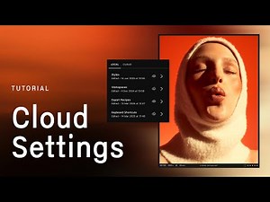 Capture One Tutorial | Cloud Settings