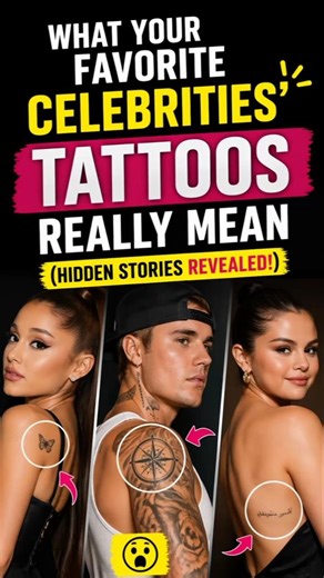 Part-1 What Your Favorite Celebrities’ Tattoos Really Mean (Hidden Stories Revealed!) #viral #shorts
