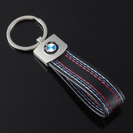 BMW Car Logo Leather Car Keychain Rings and Accessories - Etsy