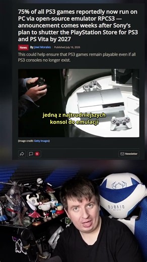 75% gier z PS3 działa już na PC! Emulator PS3 to złoto! #shorts