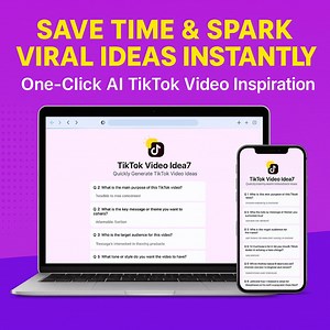 AI Tiktok Video Idea Generator – Create Viral Tiktok Content Instantly | One-click Webpage Tool | Personal Use - Etsy