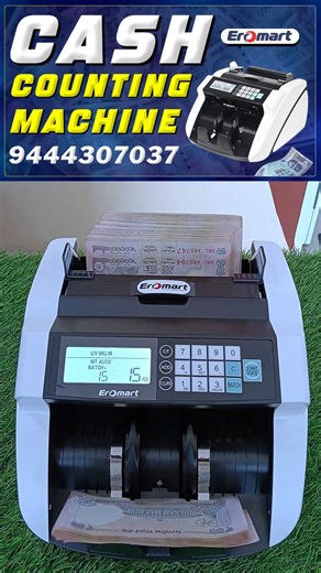 Raj Kumar on Instagram: "EROMART💥India's No.1 BATTERY BACK UP CASH COUNTING MACHINE 🔥 With 💯% Fake Note Detection 🏦💸 COLOR SENSORS Designed features like UV, MG, IR, DD 🔥🌟 Make Mix Note Value Cash Counting 🚀 ANYWHERE & ANYTIME 🔥👏 ORDER NOW 9444307037 ! #EROMART, 4th Floor, Laakini Towers, Brough Road, Erode 638001. #eromart #cash #countingmachine 👏 #mixnote #value #counting #fakenote #currency #note #money️ 🎉🎊🥳 #like #share #comment 💥 🙏 #money #cash #Solomon #trending #reels #sho