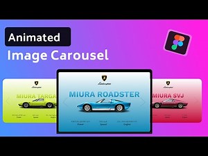 Design an Animated Carousel for a Website | Figma Tutorial