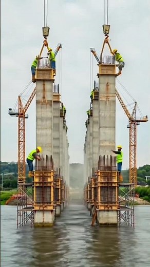 How a Bridge Is Built | Cinematic Bridge Construction Time-Lapse