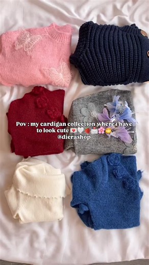 𝐃𝐢𝐞𝐫𝐚 𝐒𝐡𝐨𝐩 ♡︎ on Instagram: "I put on a cardigan and suddenly everything feels softer 🤍"