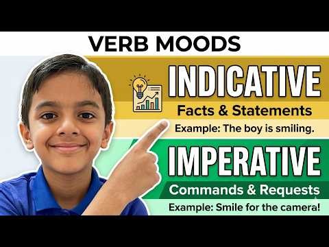 English Grammar: Indicative & Imperative Verb Moods Made Easy #englishgrammar #verbmoods