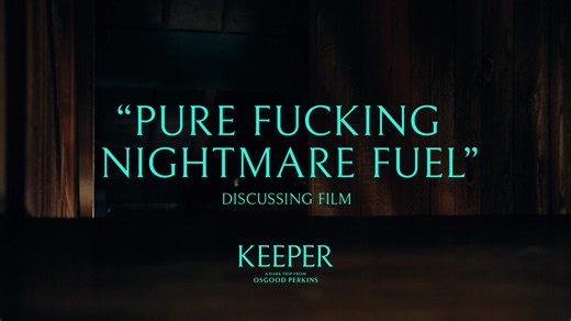 "Pure fucking nightmare fuel." KEEPER, a dark trip from Osgood Perkins, opens in theaters November 14. Get tickets now: bit.ly/keepertix | NEON