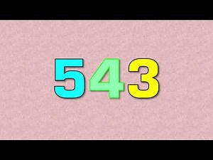 Colorful Numbers 0 to 1000 with Pattern Backgrounds Part 6!!! (501 to 600)
