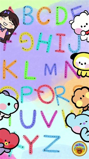 Alphabet RAP in the style of BTS #alphabet #bts #btsarmy #kids #abc #kindergarten