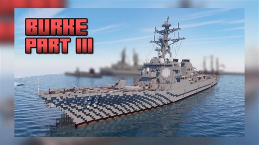 【Minecraft建筑教程】阿利·伯克级海军驱逐舰教程 3