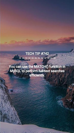 MySQL Full-Text Search Trick :: 2025-09-07 #shorts #TechTips #dotKey