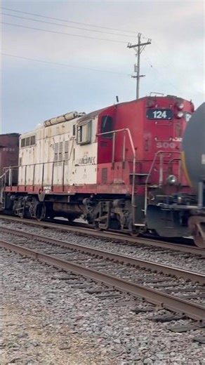 EXTREMELY RARE Soo Line GP9 trails 2nd in Sturtevant WI #railroad #railfan #railway #train #railways