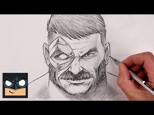 How To Draw Kano | Mortal Kombat Sketch Tutorial - Videos For Kids