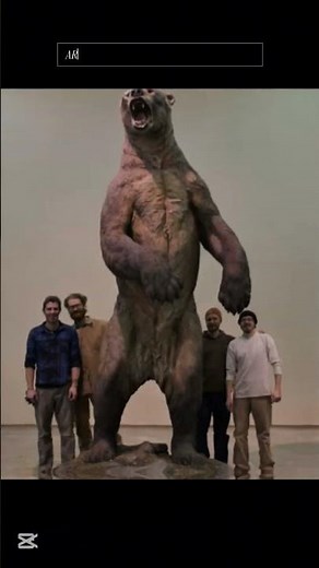 ARCTOTHERIUM THE LARGEST BEAR ☠️ #prehistoric #shorts