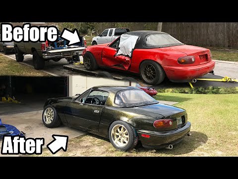 LS Swapped Miata Build Documentary. Resurrection From Start To Finish! *Turbo Beater to V8 Beauty!*