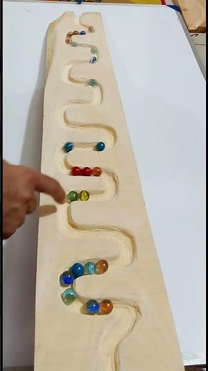 Relaxing Marble Run ASMR || Wooden Track Sounds #satisfying #184