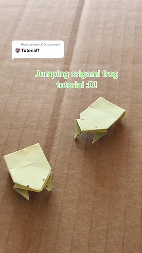 Origami Sticky Note Frog Tutorial