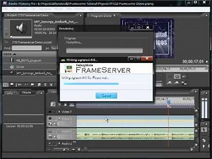 Encore: Frameserving From Adobe Premiere Pro