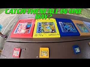 Catch Every Pokémon Gameboy Color Game in One Day... Can We Do It?